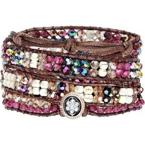 Boho Beaded Bracelets Natural Stone Adjustable Jewelry Gift for Women